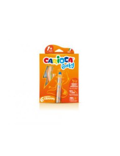 CAJA 6 LÁPICES 3 EN 1 + SACAPUNTAS CARIOCA BABY 42817