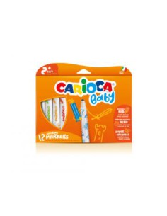 CAJA 12 ROTULADORES VALOROUS MARKER CARIOCA BABY 42814