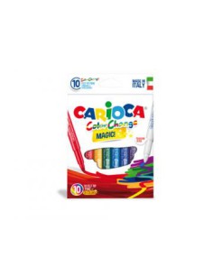 CAJA 10 ROTULADORES MÁGICOS COLOR CHANGE CARIOCA 42737