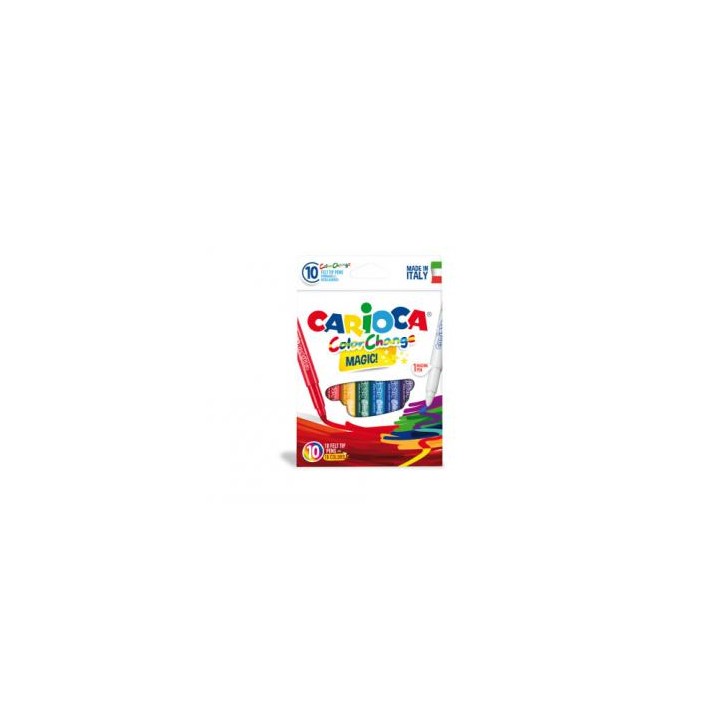 CAJA 10 ROTULADORES MÁGICOS COLOR CHANGE CARIOCA 42737