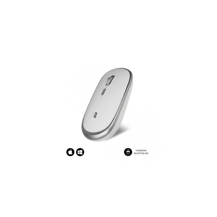 RATÓN ÓPTICO INALÁMBRICO WIRELESS MINI MOUSE SILVER