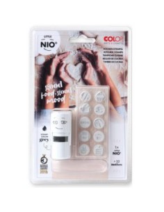 BLISTER IMPRENTILLA LITTLE NIO 10 PICTOS TEMÁTICA "COCINA" COLOP NIL008