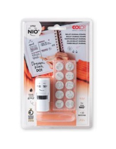 BLISTER IMPRENTILLA LITTLE NIO 10 PICTOS TEMÁTICA "DECORA TU AGENDA" COLOP NIL005