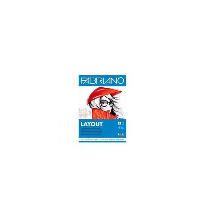 BLOC LISO ENCOLADO A4 70HOJAS 75 GR TODO TIPO TINTAS FABRIANO F19100505