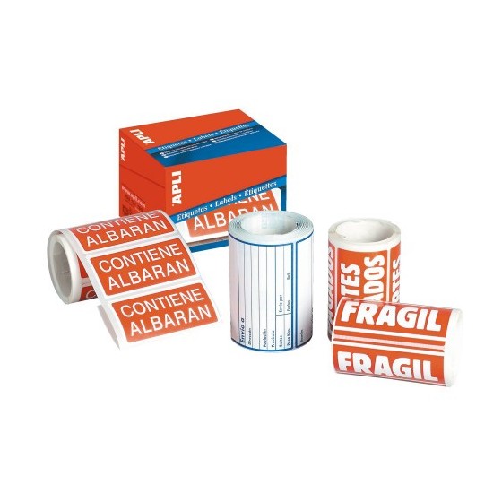 ROLLO 200 ETIQUETAS "CONTIENE ALBARAN" 295 APLI