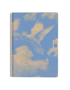 CUADERNO ESPIRAL DIN-A4 RECICLADO FSC 80 HOJAS 80G. CUADRÍCULA 5X5. 4 ELEMENTS - AIR ESCOLOFI 130100300 (x5 unidades)