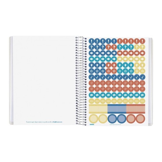 PLANIFICADOR CLASES DOCENTE 1/4 1 DÍA PÁGINA ESPAÑOL FINOCAM 5340600 ATEMPORAL