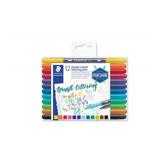 ESTUCHE DE PLÁSTICO CON 12 ROTULADORES, COLORES SURTIDOS STAEDTLER 3004 TB12