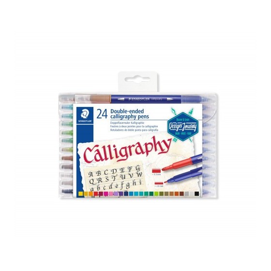 ESTUCHE DE PLÁSTICO CON 24 ROTULADORES, COLORES SURTIDOS STAEDTLER 3005 TB24