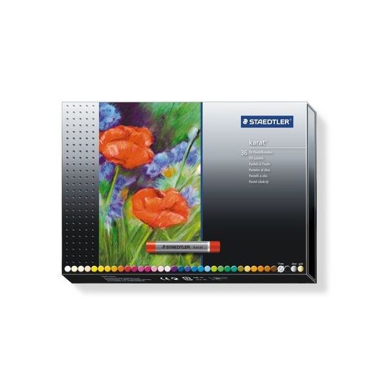 ESTUCHE DE CARTÓN CON 36 PASTELES, COLORES SURTIDOS STAEDTLER 2420 C36