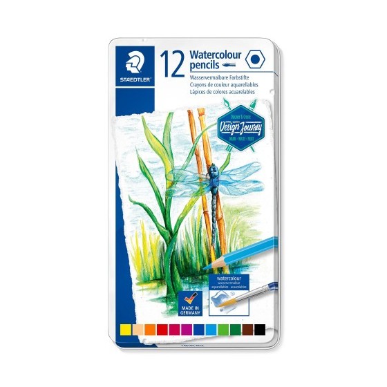 ESTUCHE METÁLICO CON 12 LÁPICES, COLORES SURTIDOS STAEDTLER 146C M12