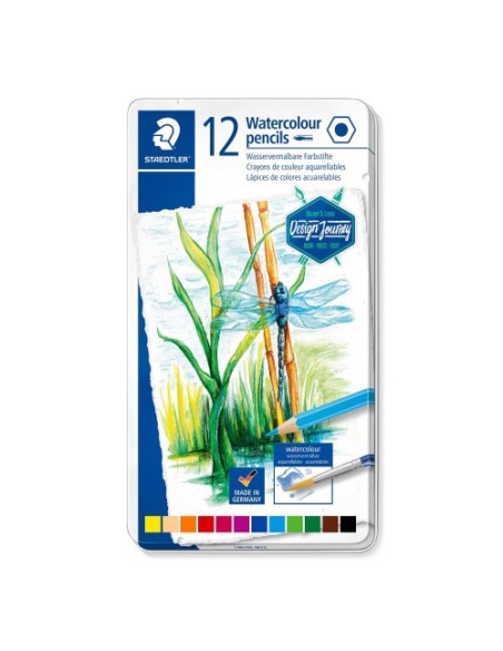 ESTUCHE METÁLICO CON 12 LÁPICES, COLORES SURTIDOS STAEDTLER 146C M12