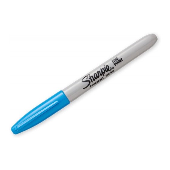 MARCADOR FINE AZUL BRILLANTE SHARPIE 2025038 (x12 unidades)
