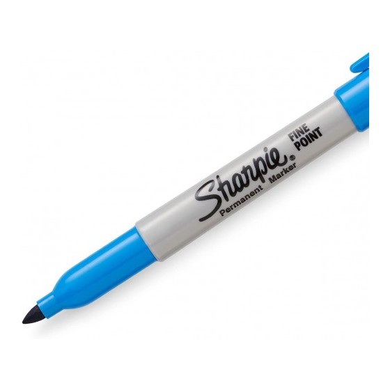MARCADOR FINE AZUL BRILLANTE SHARPIE 2025038 (x12 unidades)