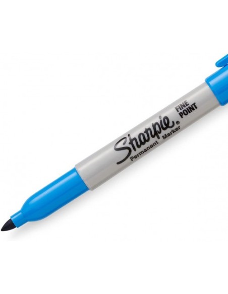 MARCADOR FINE AZUL BRILLANTE SHARPIE 2025038 (x12 unidades)