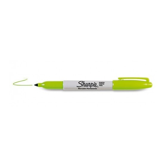 MARCADOR FINE VERDE LIMA SHARPIE 2025037 (x12 unidades)