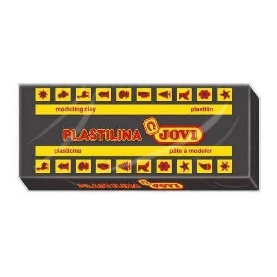 CAJA 15 PASTILLAS PLASTILINA 150 G - NEGRO JOVI 7115