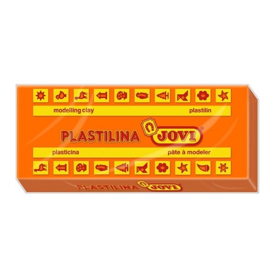 CAJA 15 PASTILLAS PLASTILINA 150 G - NARANJA JOVI 7104