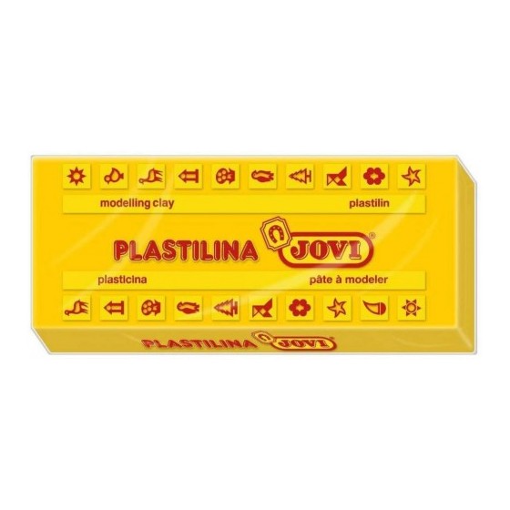 CAJA 15 PASTILLAS PLASTILINA 150 G - AMARILLO OSCURO JOVI 7103