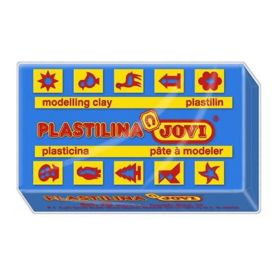 CAJA 30 PASTILLAS PLASTILINA 50 G - AZUL OSCURO JOVI 7013