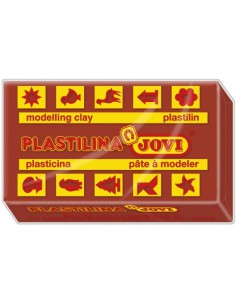 CAJA 30 PASTILLAS PLASTILINA 50 G - MARRÓN JOVI 7009