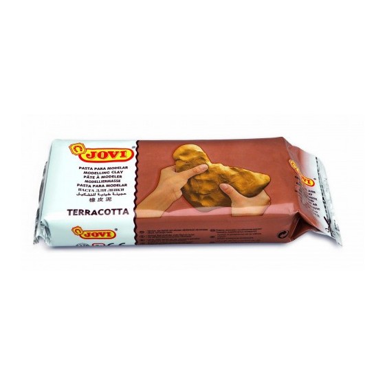 PASTILLA PASTA MODELAR AIR DRY ENDURECIBLE AL AIRE 500 G TERRACOTTA JOVI 88