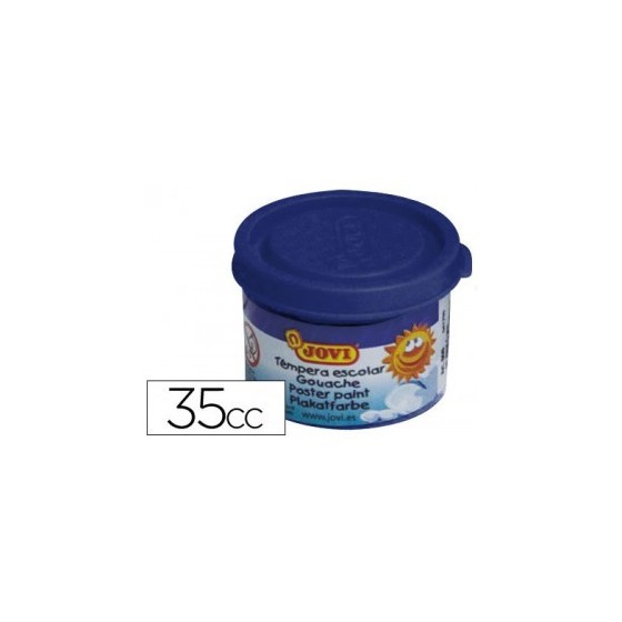 ESTUCHE TÉMPERA ESCOLAR 5 BOTES 35 ML - AZUL OSCURO JOVI 50324