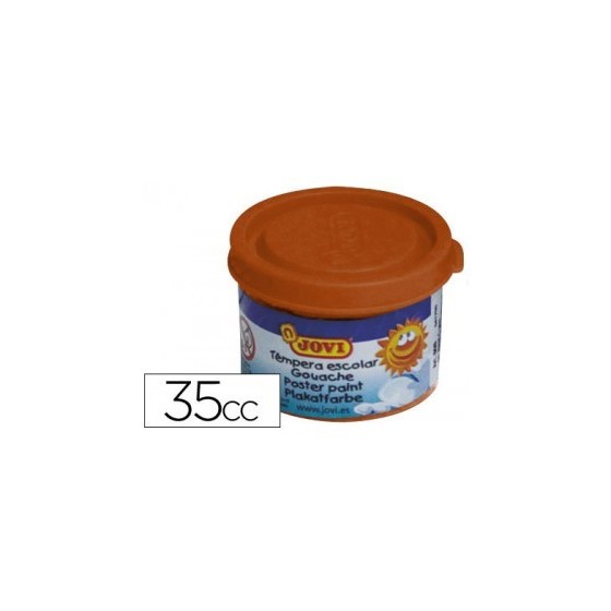 ESTUCHE TÉMPERA ESCOLAR 5 BOTES 35 ML - MARRÓN JOVI 50312
