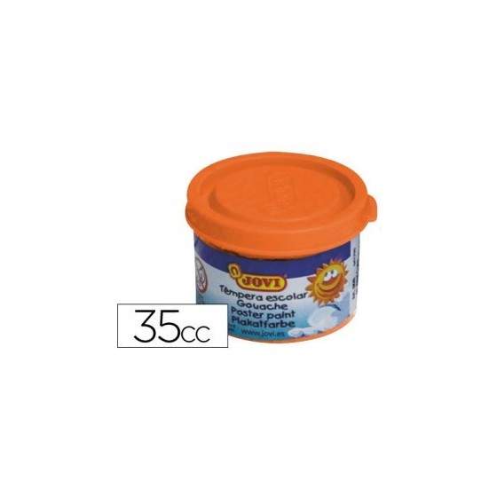 ESTUCHE TÉMPERA ESCOLAR 5 BOTES 35 ML - NARANJA JOVI 50306