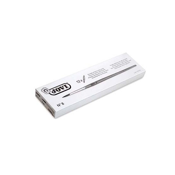 ESTUCHE 12 PINCELES ARTÍSTICOS PELO PONEY Nº 8 JOVI 8208