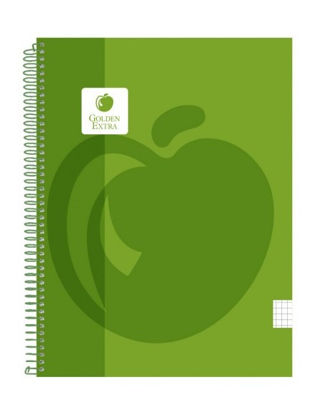 CUADERNO T.P. A4 100 HOJAS 90 GR. ESPIRAL PLASTICO GOLDEN 326050 (x5 unidades)