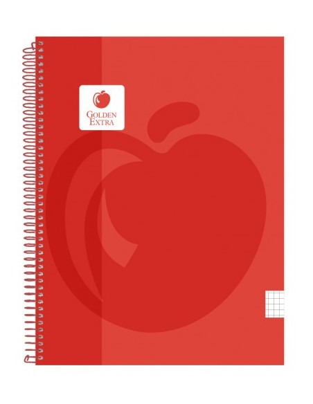 CUADERNO T.P. A4 100 HOJAS 90 GR. ESPIRAL PLASTICO GOLDEN 326050 (x5 unidades)