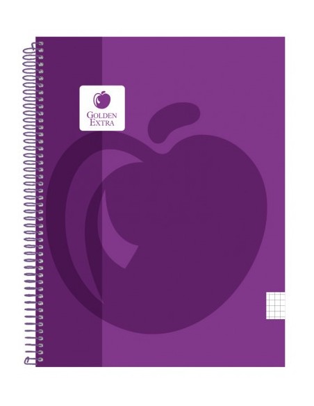 CUADERNO T.P. A4 100 HOJAS 90 GR. ESPIRAL PLASTICO GOLDEN 326050 (x5 unidades)