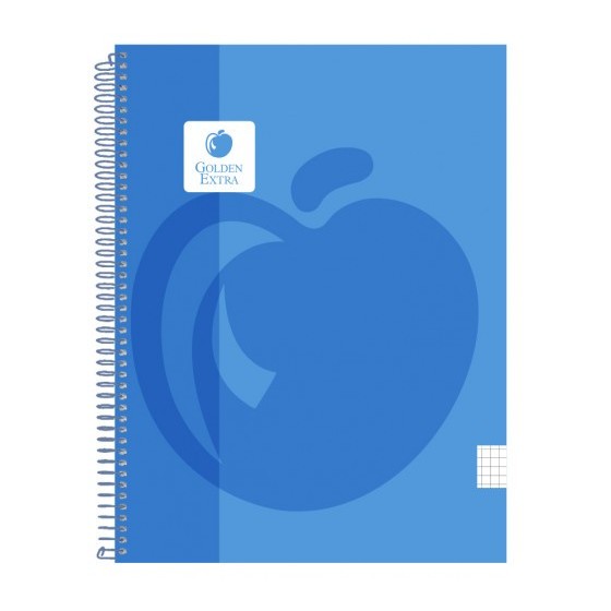 CUADERNO T.P. A4 100 HOJAS 90 GR. ESPIRAL PLASTICO GOLDEN 326050 (x5 unidades)