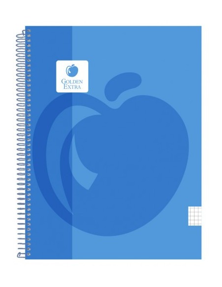 CUADERNO T.P. A4 100 HOJAS 90 GR. ESPIRAL PLASTICO GOLDEN 326050 (x5 unidades)