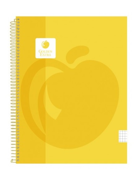 CUADERNO T.P. A4 100 HOJAS 90 GR. ESPIRAL PLASTICO GOLDEN 326050 (x5 unidades)