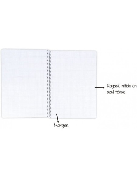 PACK 4+1 CUADERNO ESPIRAL TAPA BLANDA FOLIO 80 HOJAS 4X4 CON MARGEN COLORES VIVOS OXFORD 400027271