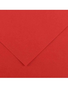 PAQUETE 25 HOJAS CARTULINA IRIS 50X65 185G ROJO GUARRO CANSON C200040228