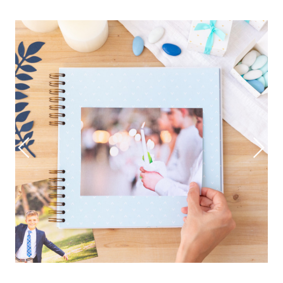 ÁLBUM DE FOTOS AZUL - RECUERDOS BONITOS DE MI PRIMERA COMUNIÓN MR. WONDERFUL WOA10313ES