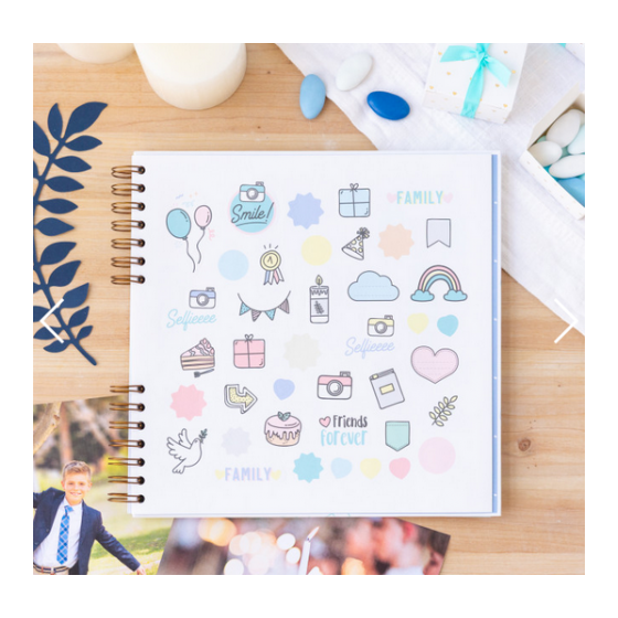 ÁLBUM DE FOTOS AZUL - RECUERDOS BONITOS DE MI PRIMERA COMUNIÓN MR. WONDERFUL WOA10313ES