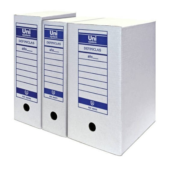 ARCHIVO DEFINITIVO CARTON DEFINICLAS DOBLE FOLIO UNISYSTEM DEFINICLAS 70906970 (x50 unidades)