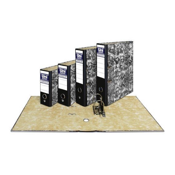 CAJA PARA ARCHIVADOR 1/4N NOVOCLAS COLOR NEGRO UNISYSTEM NOVOCLAS 7480010 (x12 unidades)