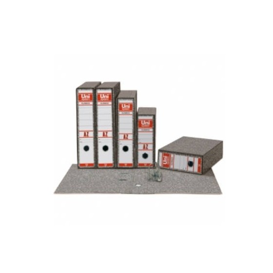 ARCHIVADOR CLASICO A4 65MM SIN RADO COLOR COLOR GRIS UNISYSTEM CLASICO 7439071 (x12 unidades)