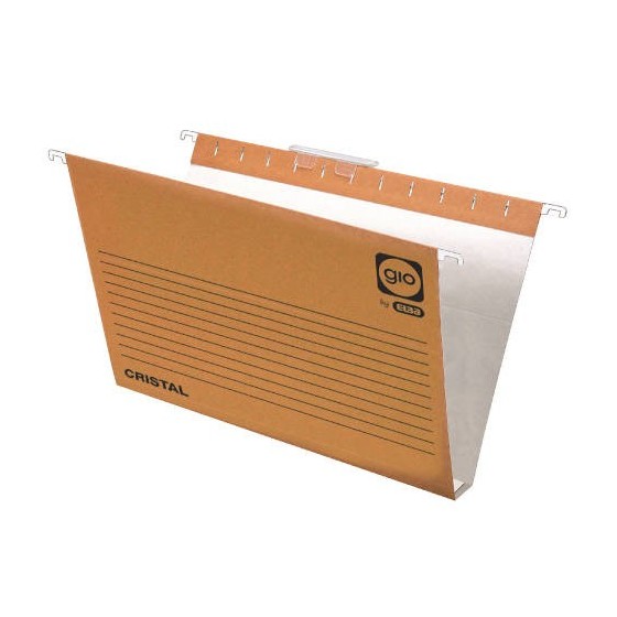 CARPETA COLGANTE CAJÓN VISOR CORTO CRISTAL FOLIO LOMO 30 K. BICOLOR GIO 400021944 (x25 unidades)