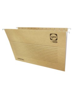 CARPETA COLGANTE CAJÓN VISOR CORTO CRISTAL FOLIO PROLONGADO LOMO V K. BICOLOR GIO 400021952 (x25 unidades)