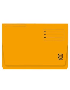SUBCARPETA CON BOLSA Y SOLAPA INTENSAS 320 GRS FOLIO COLOR AMARILLO GIO 400040683 (x25 unidades)