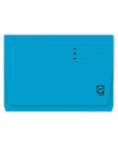 SUBCARPETA CON BOLSA Y SOLAPA INTENSAS 320 GRS FOLIO COLOR AZUL GIO 400040682 (x25 unidades)
