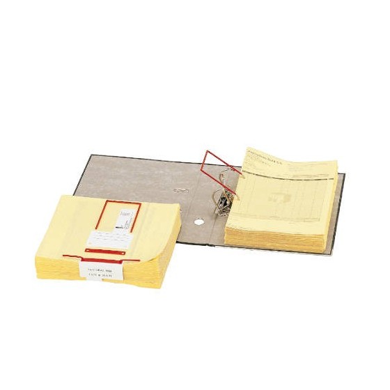 CAJA 100 ENCUADERNADORES DE CLIP 12X8,5 ROJO ELBA 100580277