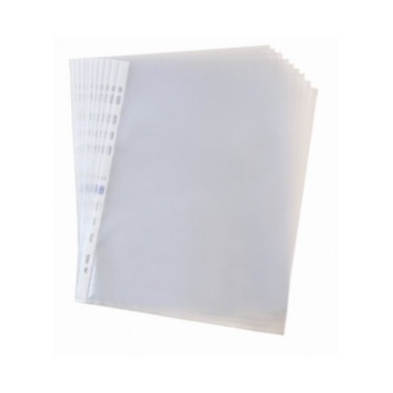 CAJA 100 FUNDAS MULTITALADRO POLIPROPILENO STANDARD FOLIO COLOR CRISTAL ELBA 400005366