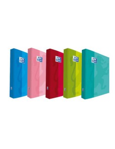 CARPETA DE ANILLAS 4X40 TAPA EXTRADURA A4+ COLORES SURTIDOS SCHOOL OXFORD 400106672 (x10 unidades)